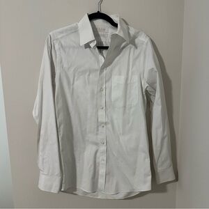 Men’s White Button‎ Down Gold Label White Slim Fit Iron Resistant Shirt